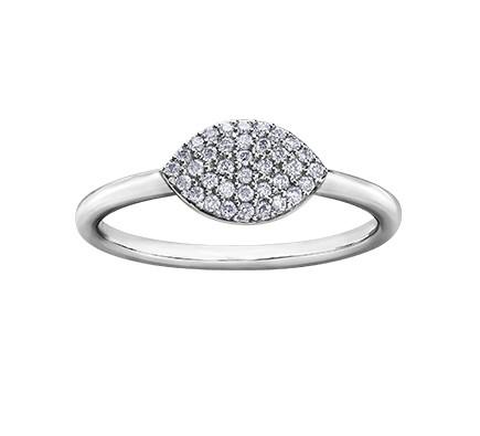 East West Pavé Diamond Ring - Fifth Avenue Jewellers