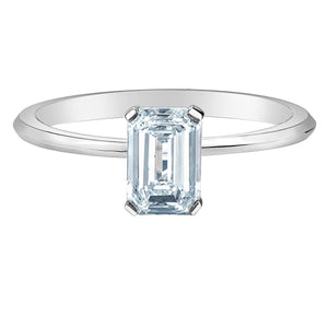 Emerald Cut Diamond Solitaire Ring 1.09ct - Fifth Avenue Jewellers