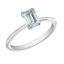 Load image into Gallery viewer, Emerald Cut Diamond Solitaire Ring 1.09ct - Fifth Avenue Jewellers
