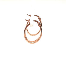 Load image into Gallery viewer, Etched Rose Gold Hoops - Fifth Avenue Jewellers
