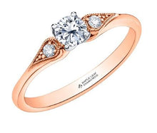 Load image into Gallery viewer, Eternal Flame Diamond Ring In Rose Gold - Fifth Avenue Jewellers
