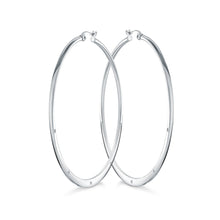 Load image into Gallery viewer, Flat Hoop Earrings - Fifth Avenue Jewellers
