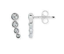 Load image into Gallery viewer, Four Stone Climber Earrings - Fifth Avenue Jewellers

