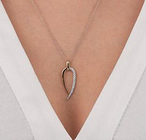 Freehand Teardrop Pendant Necklace - Fifth Avenue Jewellers