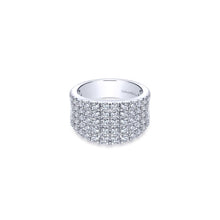 Load image into Gallery viewer, Gabriel &amp; Co 14K White Gold And Diamond Wide Band Dinner Ring LR6365W44JJ - Fifth Avenue Jewellers
