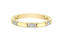 Load image into Gallery viewer, Gemstone And Diamond Stacker Band - Fifth Avenue Jewellers
