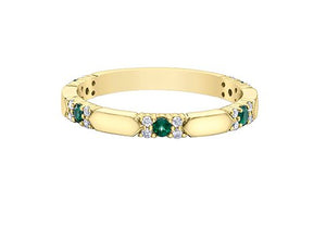 Gemstone And Diamond Stacker Band - Fifth Avenue Jewellers