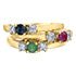 Load image into Gallery viewer, Gemstone &amp; Diamond Three Stone Ring - Fifth Avenue Jewellers
