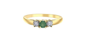 Gemstone & Diamond Three Stone Ring - Fifth Avenue Jewellers