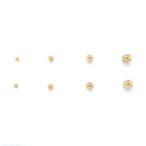 Gold Ball Stud Earrings - Fifth Avenue Jewellers