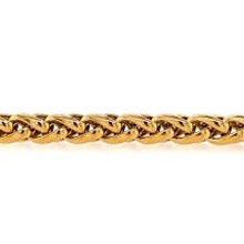 Load image into Gallery viewer, Gold Ion-Plated Wheat Chain Bracelet - Fifth Avenue Jewellers
