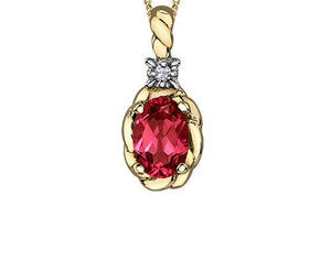 Gold Twist Gemstone Necklace - Fifth Avenue Jewellers