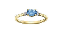 Load image into Gallery viewer, Gold Twist Gemstone Ring - Fifth Avenue Jewellers
