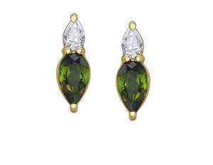 Green Tourmaline And Diamond Earrings - Fifth Avenue Jewellers