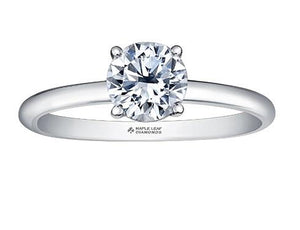 Half Carat Diamond Solitaire Ring ML811W50 - Fifth Avenue Jewellers