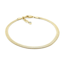 Load image into Gallery viewer, Herringbone Chain Anklet - Fifth Avenue Jewellers
