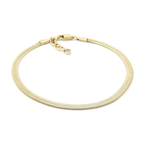 Herringbone Chain Anklet - Fifth Avenue Jewellers