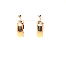 Load image into Gallery viewer, High Polish Rose Gold Hoops - Fifth Avenue Jewellers
