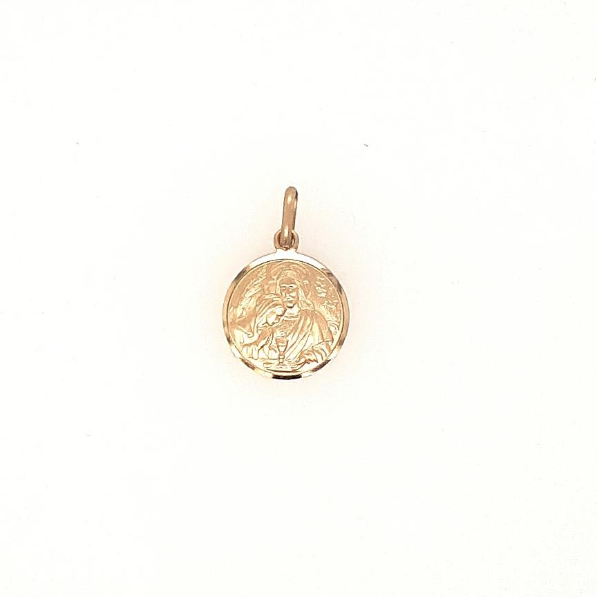 Holy Communion Medal In Yellow Gold – Fifth Avenue Jewellers