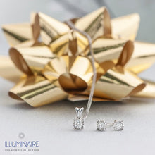 Load image into Gallery viewer, Illuminaire Diamond Stud Earrings - Fifth Avenue Jewellers
