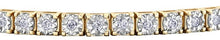 Load image into Gallery viewer, Illuminaire Diamond Tennis Bracelet In Yellow Gold - Fifth Avenue Jewellers
