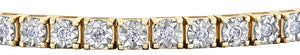 Illuminaire Diamond Tennis Bracelet In Yellow Gold - Fifth Avenue Jewellers