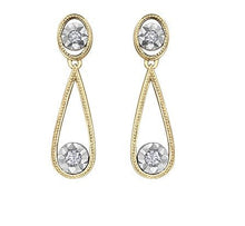 Load image into Gallery viewer, Illuminaire Teardrop Diamond Earrings - Fifth Avenue Jewellers
