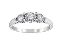Load image into Gallery viewer, Illuminaire Three Stone Diamond Ring - Fifth Avenue Jewellers
