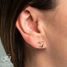 Load image into Gallery viewer, Illusion Heart Earrings - Fifth Avenue Jewellers
