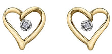 Load image into Gallery viewer, Illusion Heart Earrings - Fifth Avenue Jewellers
