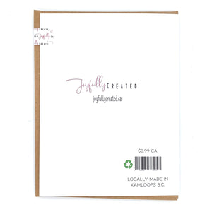 Joyfully Created "Being Related To Me Is The Only Gift You Need..." Card - Fifth Avenue Jewellers