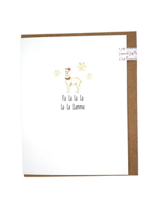 Joyfully Created "Fa La La La La La Llamma" Christmas Card - Fifth Avenue Jewellers