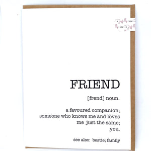 Joyfully Created "Friend" Card - Fifth Avenue Jewellers