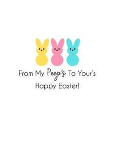 Joyfully Created "From My Peeps To Yours" Easter Card - Fifth Avenue Jewellers