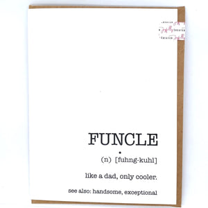 Joyfully Created "Funcle" Card - Fifth Avenue Jewellers