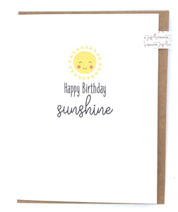 Joyfully Created "Happy Birthday Sunshine" Card - Fifth Avenue Jewellers