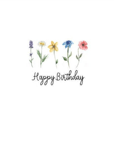 Joyfully Created "Happy Birthday" Wildflowers Card - Fifth Avenue Jewellers