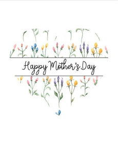 Joyfully Created "Happy Mother's Day" Flower Heart Card - Fifth Avenue Jewellers