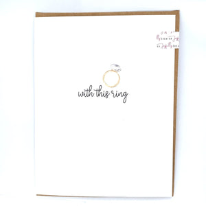 Joyfully Created "With This Ring" Card - Fifth Avenue Jewellers