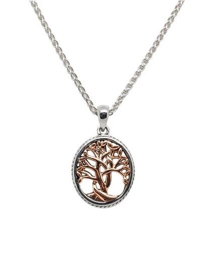 Keith Jack Petite Tree of Life Pendant With Gold Accent - Fifth Avenue Jewellers