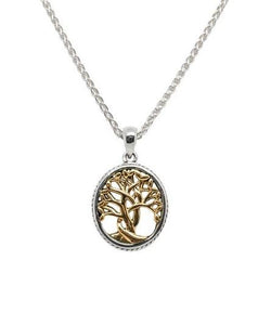 Keith Jack Petite Tree of Life Pendant With Gold Accent - Fifth Avenue Jewellers