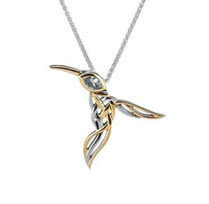 Keith Jack Silver & 10K Gold Hummingbird Pendant Necklace - Fifth Avenue Jewellers
