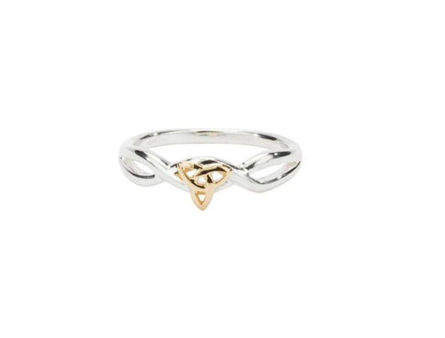 Keith Jack Silver & Gold Trinity Ring - Fifth Avenue Jewellers