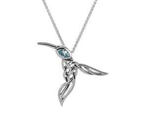 Keith Jack Silver Hummingbird Pendant Necklace - Fifth Avenue Jewellers