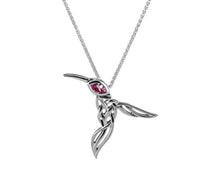 Load image into Gallery viewer, Keith Jack Silver Hummingbird Pendant Necklace - Fifth Avenue Jewellers
