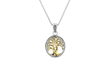 Load image into Gallery viewer, Keith Jack Sterling Silver and 10k Yellow Gold Tree of Life Small Pendant - Fifth Avenue Jewellers
