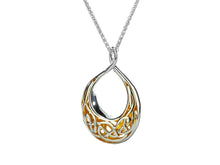 Load image into Gallery viewer, Keith Jack Sterling Silver and 22k Gilded Window to the Soul Teardrop Pendant - Fifth Avenue Jewellers
