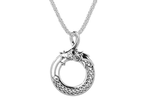 Keith Jack Sterling Silver Black Cubic Zirconia Eye Dragon Pendant - Fifth Avenue Jewellers