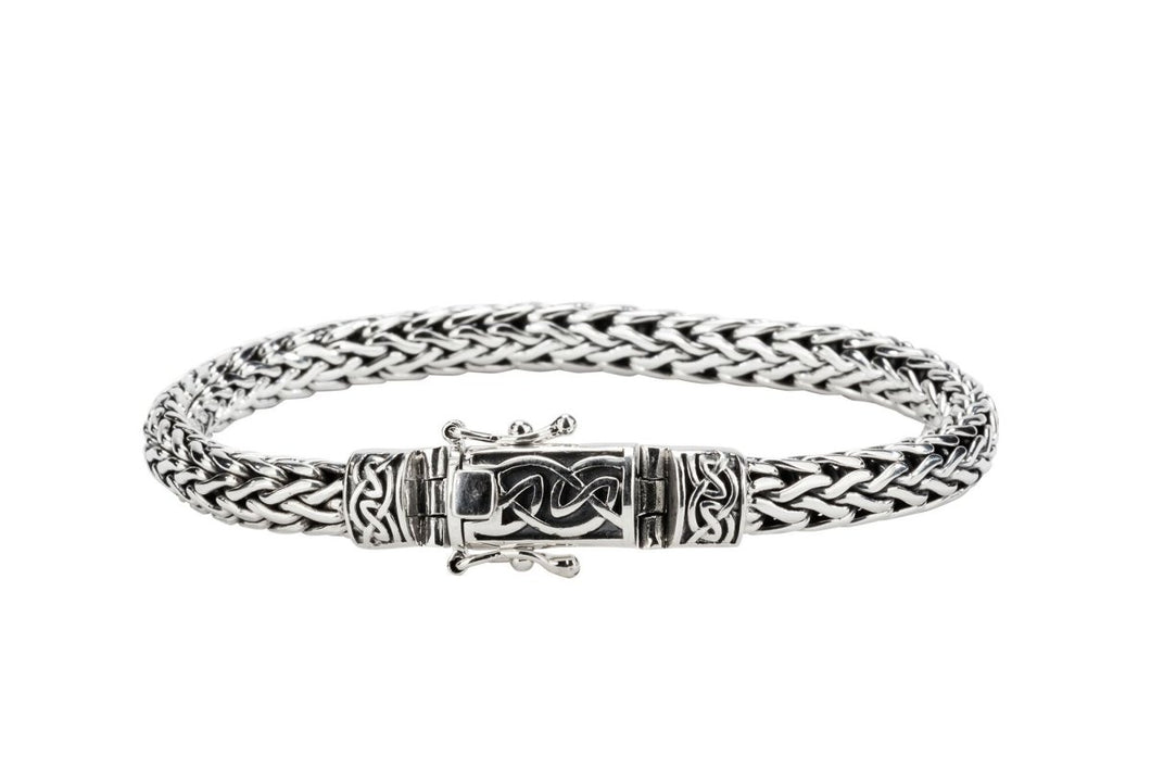 Keith Jack Sterling Silver Dragon Weave Bracelet - Fifth Avenue Jewellers
