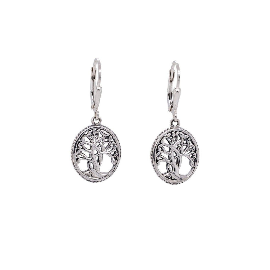 Keith Jack Sterling Silver Tree Of Life Earrings - Fifth Avenue Jewellers